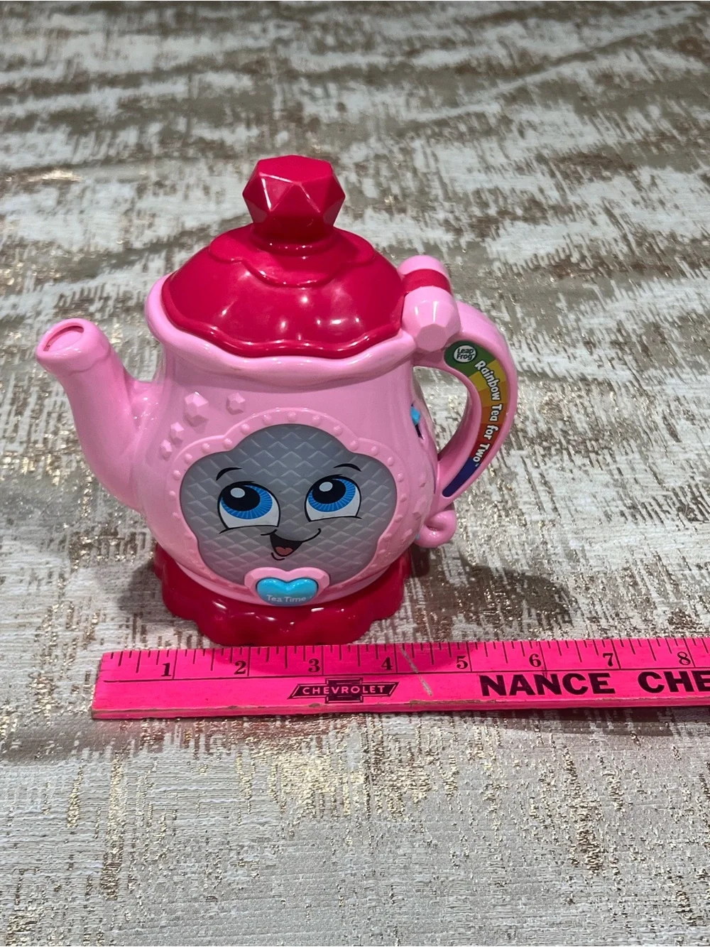 LeapFrog Rainbow Tea for Two Interactive Pink Electronic Teapot Toy